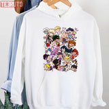Class 1a My Hero Academia Chibi Characters Collection Unisex Hoodie