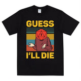 Guess I'll Die D20 Vintage Funny Dnd Tabletop Unisex Sweatshirt