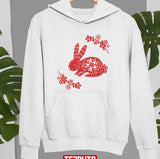 Chinese New Year Year Of The Rabbit Floral Year Of The Rabbit Year Of The Rabbit 2023 Cute Rabbit Unisex Sweatshirt