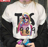 1989 TS Taylor Swft Cute Girl Vector Painting Unisex T-shirt