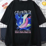 Greninja Ninja Frog Fighter Smash Bros Vintage Graphic Unisex T-shirt