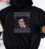 Christmas Alan Partridge A Haaaapy Christmas Knit Pattern Unisex Sweatshirt