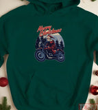 In Snow On A Motorcycle For Enthusiasts Unisex Sweatshirt