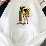 Go Vegan Cow And Chicken Unisex Sweatshirt