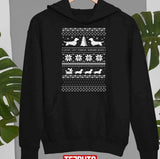 Dachshunds Christmas Sweater Pattern Unisex Sweatshirt