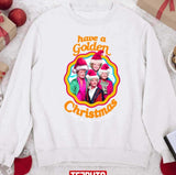 Golden White Christmas Unisex Sweatshirt -