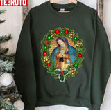 Guadalupe Our Lady Of Virgin Mary Mexico Catholic Christmas Unisex Sweatshirt