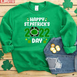 Happy Saint Patrick's Day 2022 Irish Shamrock Fully Vaccinated Unisex T-Shirt