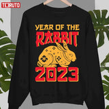 Chinese New Year 2023 Rabbit Design Happy Chinese New Year Of The Rabbit 2023 Holiday Lunar New Art Unisex Sweatshirt