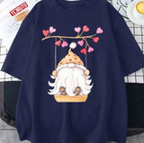 Dwarf On A Swing Gnome On Swing Valentines Day Unisex Sweatshirt