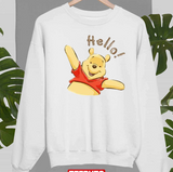 Hello My Friend Winnie The Pooh Bear Cartoon Unisex Sweatshirt