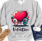 Alien Happy Valentines Day Unisex Sweatshirt