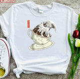 Great Wave Off Coffee Kanagawa Unisex T-Shirt
