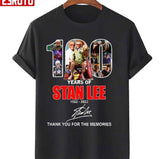 100 Years Of Stan Lee Thank You For The Memories Unisex Hoodie