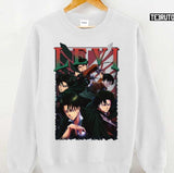Collage Design Levi Ackerman Funny Attack On Titan Unisex Sweatshirt