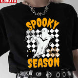 Groovy Ghost Spooky Season Happy Halloween Unisex T-Shirt