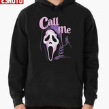 Call Me And Follow Me To Nightmare Scream Ghostface Halloween Funny Unisex Sweatshirt