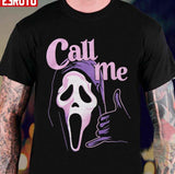 Call Me And Follow Me To Nightmare Scream Ghostface Halloween Funny Unisex Sweatshirt