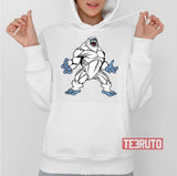 Funny Abominable Snowman Graphic Design Unisex T-Shirt