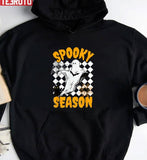 Groovy Ghost Spooky Season Happy Halloween Unisex T-Shirt