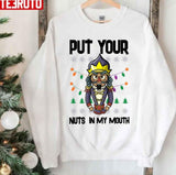 Christmas Lewd Nutcracker Pun Naugthy Pervert Dirty Unisex Sweatshirt -