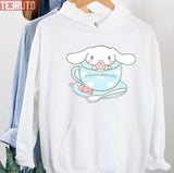 Cinnamoroll In A Tea Cup Design Unisex Hoodie