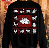 12 Chinese Zodiac Signs Year Of The Rabbit 2023 Unisex Sweatshirt