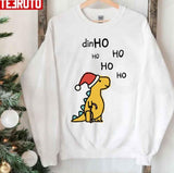Dino Christmas Hohoho Yellow Unisex Sweatshirt