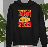 Chinese New Year 2023 Rabbit Design Happy Chinese New Year Of The Rabbit 2023 Holiday Lunar New Art Unisex Sweatshirt