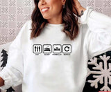 Eat Sleep Formula Repeat Unisex Sweatshirt
