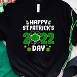 Happy Saint Patrick's Day 2022 Irish Shamrock Fully Vaccinated Unisex T-Shirt
