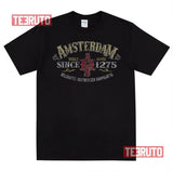Amsterdam Distressed Design Unisex T-Shirt