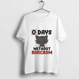 0 Days Without Sarcasm Cat Shirt