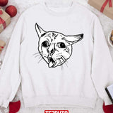 Coughing Cat Meme Christmas Unisex Sweatshirt