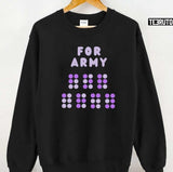 For Army Purple Braille The Astronaut By Jin Of Bts Unisex T-shirt