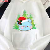 Bt21 Bts Santa Koya Rm Biased Merry Christmas Trees Unisex Sweatshirt