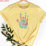 Groovy Tie Dye Jerry Hand Bob Weir Unisex T-Shirt