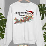 Floating Free All Of The Otter Reindeer Unisex Sweatshirt