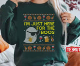 Here For The Boos Ghost Unisex Sweatshirt