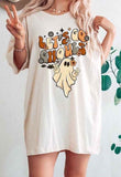 Groovy Ghost Hippie Halloween Ghost Vintage Retro Fall Lets Go Ghouls Unisex T-Shirt