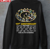 Green Bay Packers 101st Anniversary 1919 2020 Thank You For The Memories Signatures Unisex T-shirt