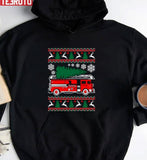 Grisworld With Fire Truck Merry Firefighter Ugly Christmas Sweater Perfect Gift Unisex Sweatshirt