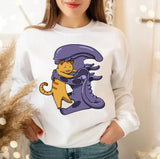 Alien Hugs Cat Xenomorph Unisex Sweatshirt