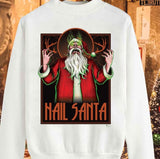 Hail Santa Punk Style Rock Unisex Sweatshirt