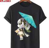 Green Umbrella Chibi Nahida Genshin Impact Unisex Hoodie