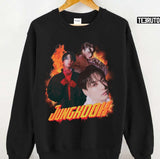 Fire Vampire JK BTS Jeon Jungkook Vampire Concept Unisex T-shirt