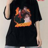 Fire Vampire JK BTS Jeon Jungkook Vampire Concept Unisex T-shirt