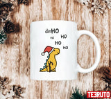 Dino Christmas Hohoho Yellow Unisex Sweatshirt