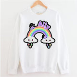Ally Kawaii Rainbow Lgbtq Pride Month Unisex Sweatshirt