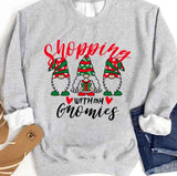 Funny Shopping With My Gnomies Unisex Sweatshirt